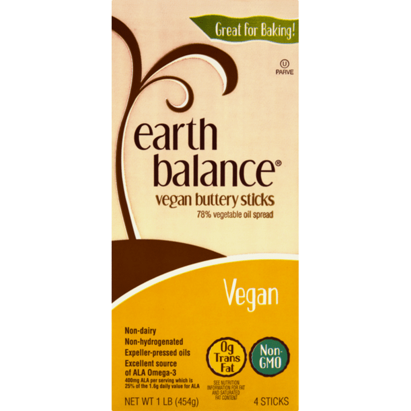 Earth Balance Vegan Buttery Sticks (4 oz) from Rainbow Grocery - Instacart