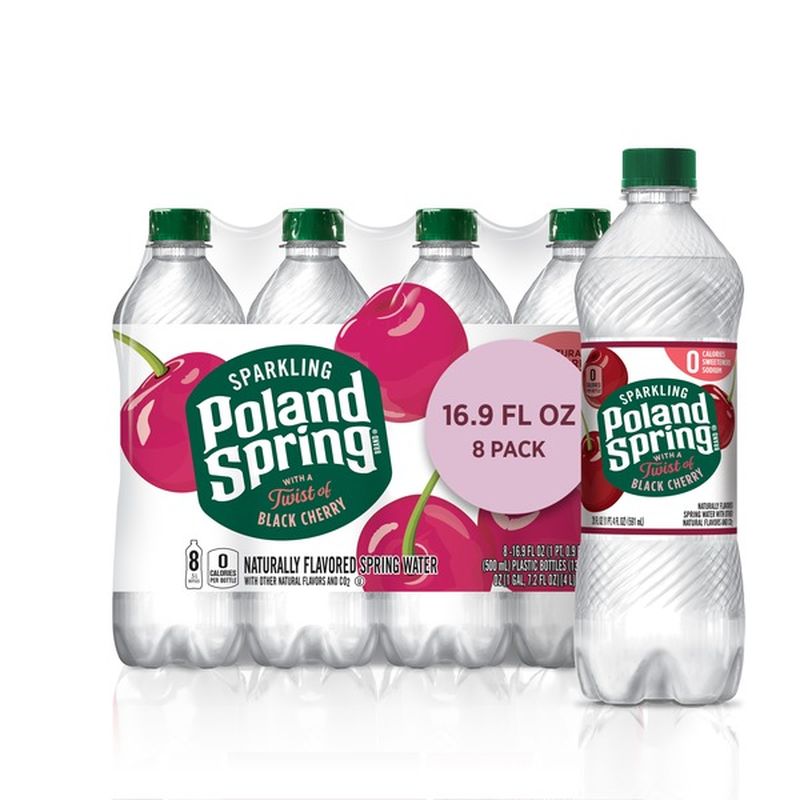 Poland spring Sparkling Water, Black Cherry (16.9 fl oz) Delivery or