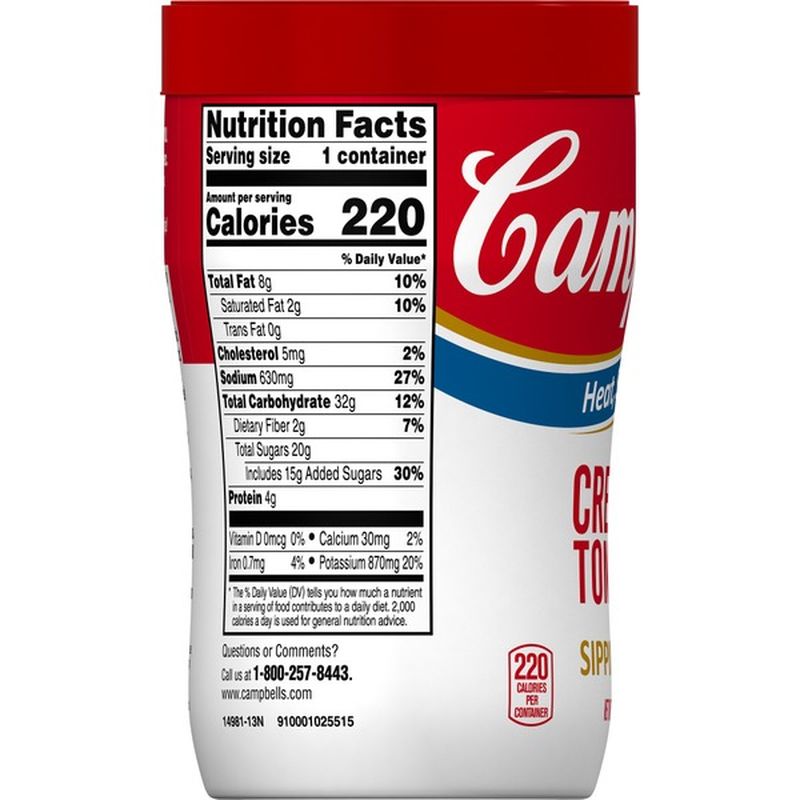 Campbell's® Soup on the Go Creamy Tomato Soup (11.1 oz) from Walmart