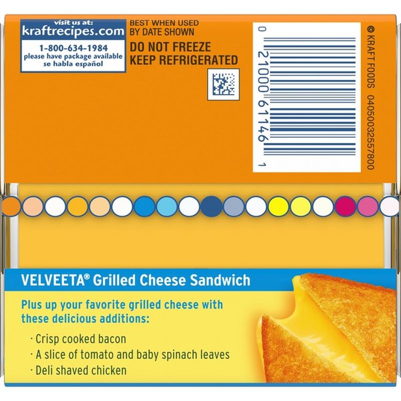 Kraft Velveeta Original Cheese Slices (1 lb) from Shoppers Instacart