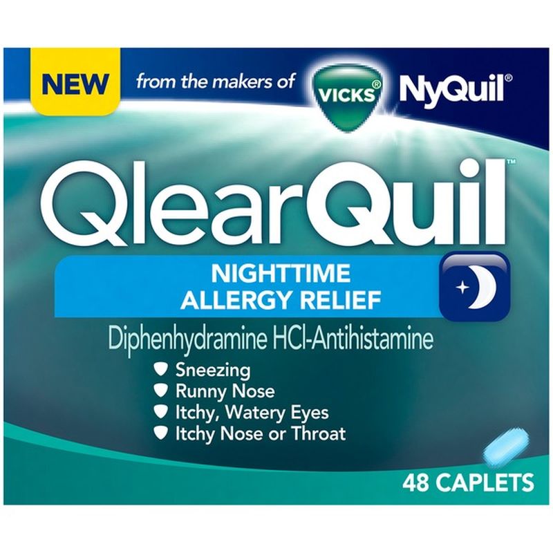 Vicks Allergy Relief Vicks QlearQuil Nighttime Allergy Relief 48 Count