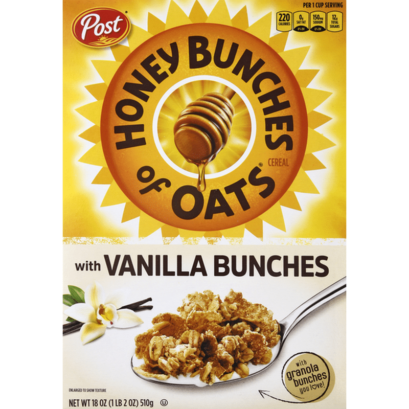 Honey Bunches Of Oats Honey Bunches Of Oats Vanilla Bunches 18 Oz