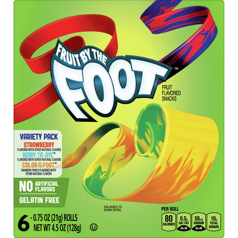 Fruit by the Foot Fruit Snacks, Variety Pack, 6 Count (4.5 oz) Instacart
