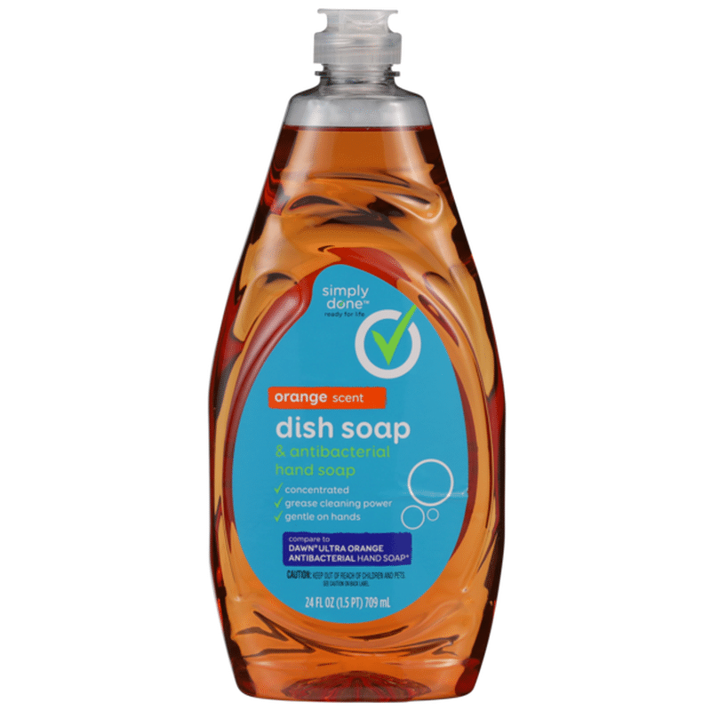 Simply Done Dish & Antibacterial Hand Soap, Orange (24 fl oz) Delivery or Pickup Near Me Instacart
