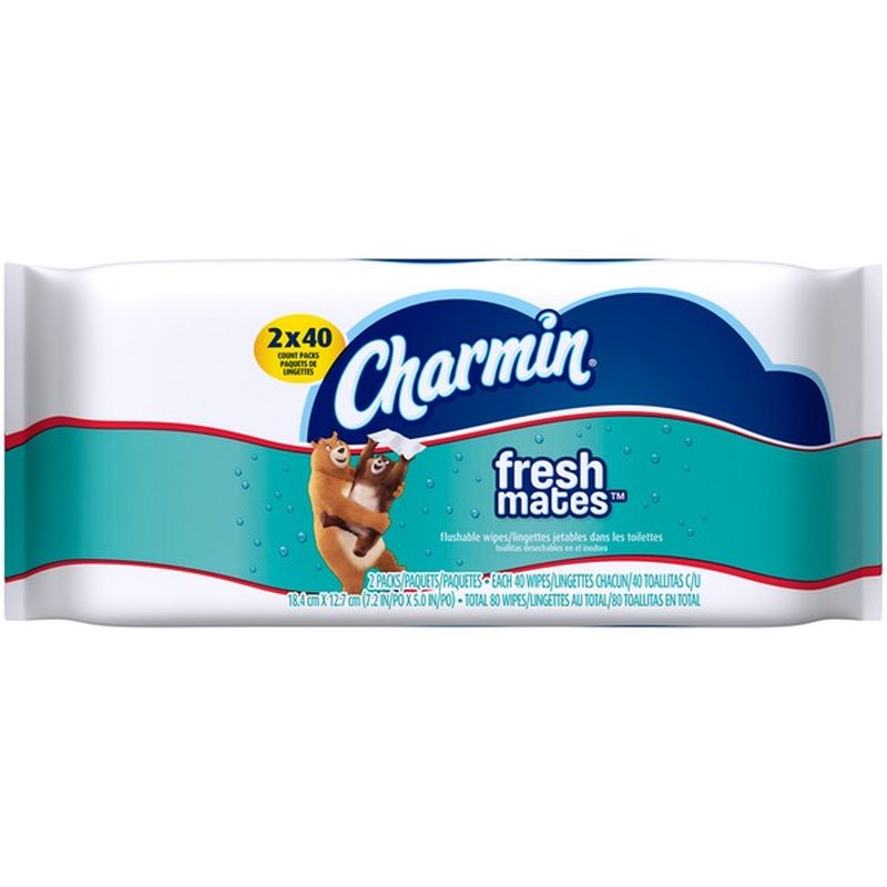 Charmin Freshmates Refill Pack, Fresh Wipes (80 ct) from Publix Instacart