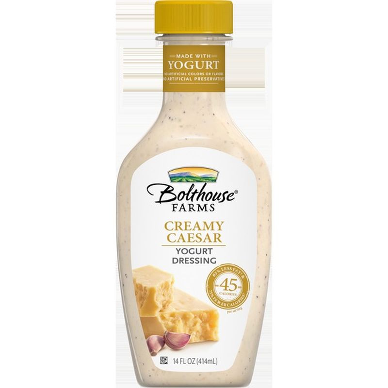 Bolthouse Farms Yogurt Dressing, Creamy Caesar (14 Fl Oz) - Instacart