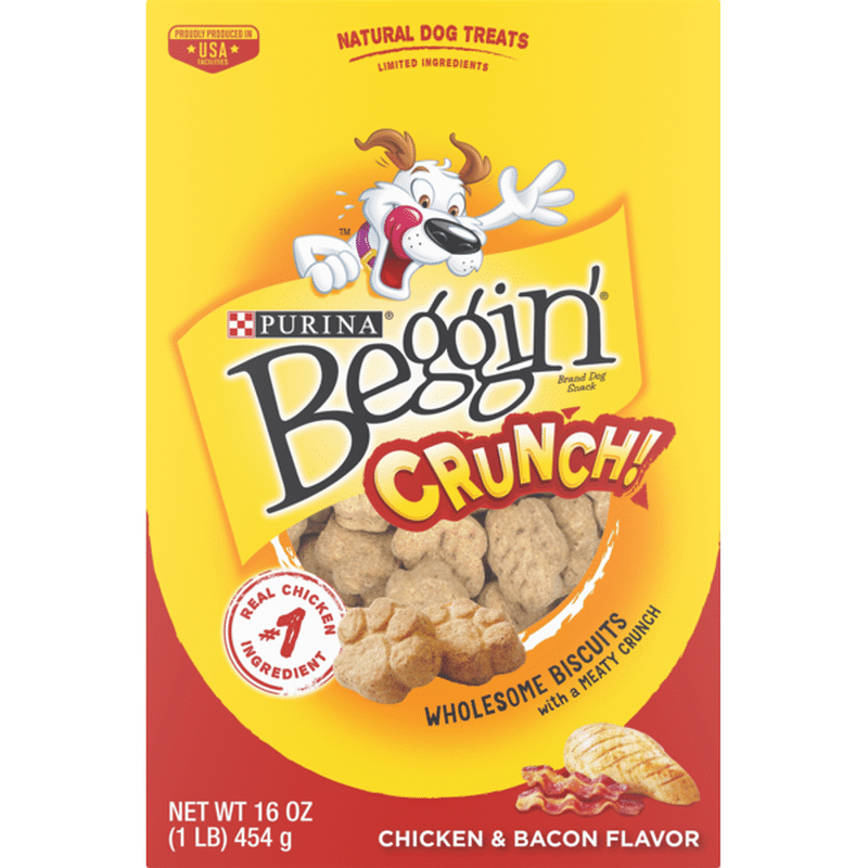 Purina Beggin' Crunch Chicken & Bacon Dog Treats (16 oz) from Safeway