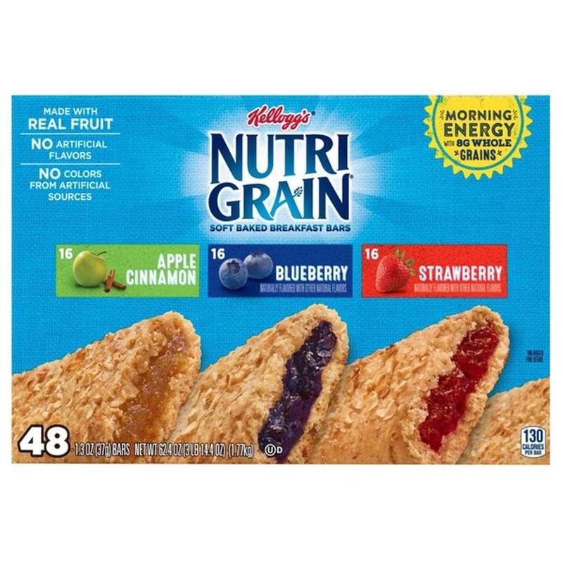 Kellogg's NutriGrain Soft Baked Breakfast Bars Variety Pack (62.4 oz