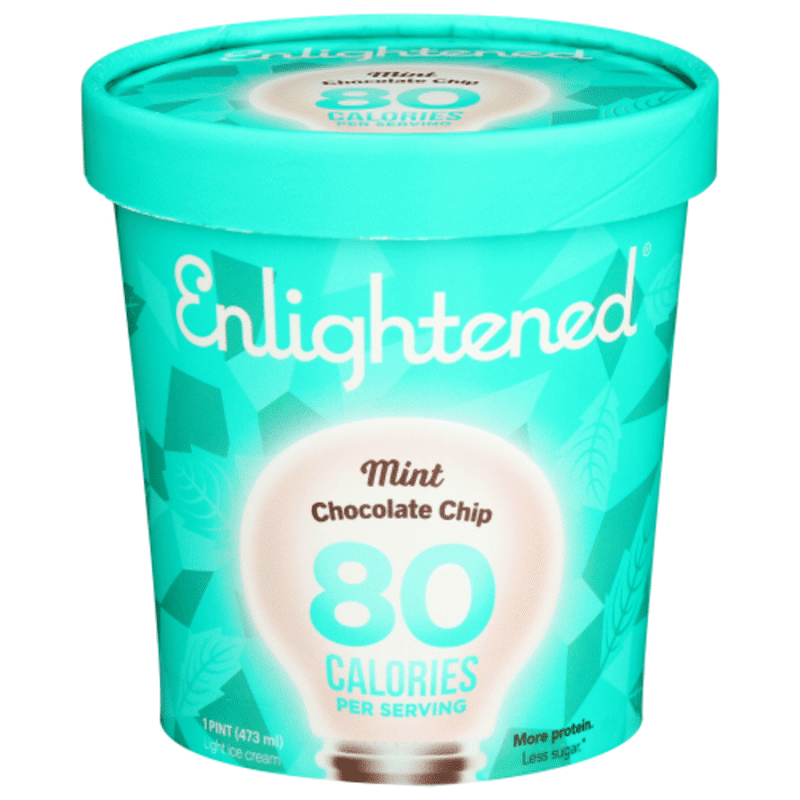 Enlightened Ice Cream, Light, Mint Chocolate Chip (1 pt) from Sprouts