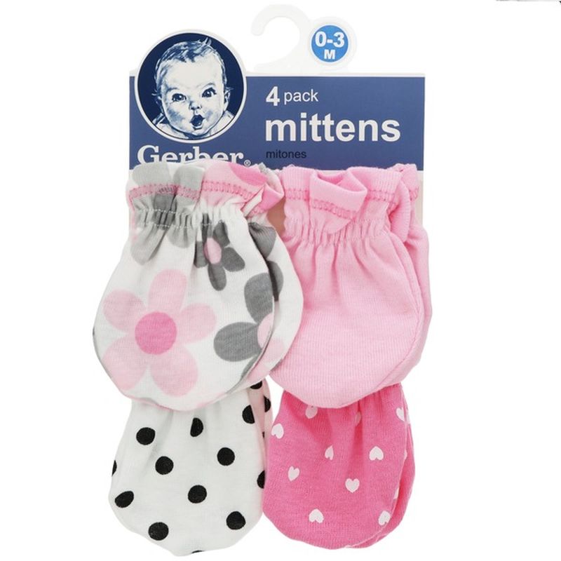 Gerber 0 to 3 Months Elephant Mittens