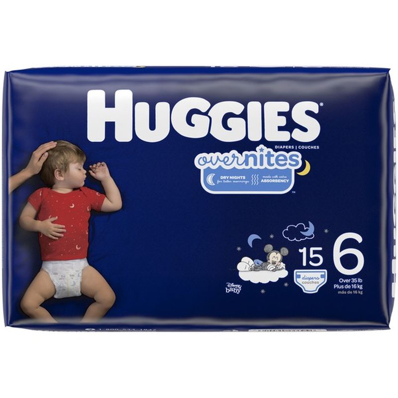 Huggies Overnites Nighttime Diapers (15 ct) from ShopRite - Instacart