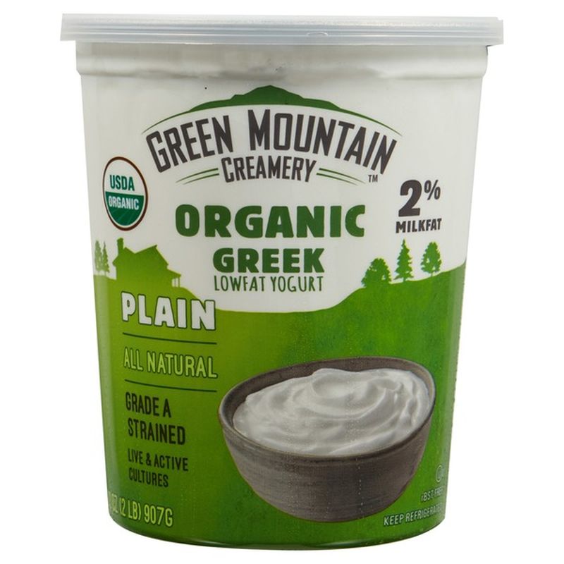 Green Mountain Creamery Organic 2 Fat Greek Yogurt (32 oz) Instacart