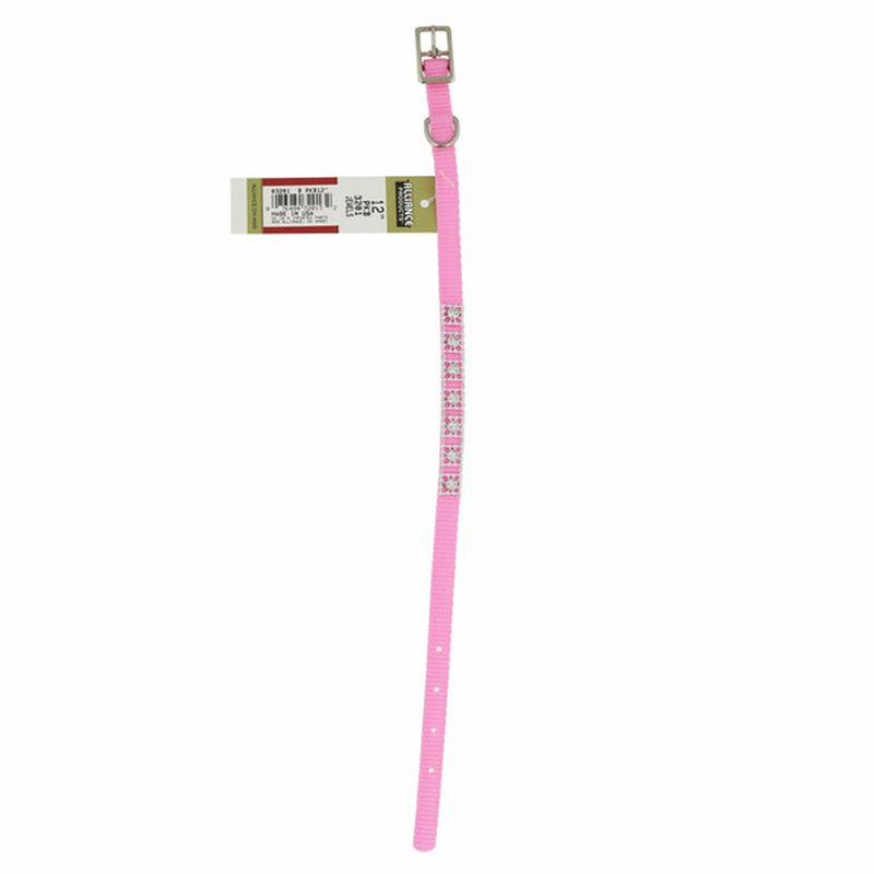 Coastal Pet 3/8 Inch X 12 Inch Bright Pink Jewel Collar