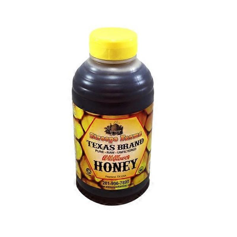 Stroope Honey Farms Texas Brand Pure Raw Unfiltered Wildflower Honey