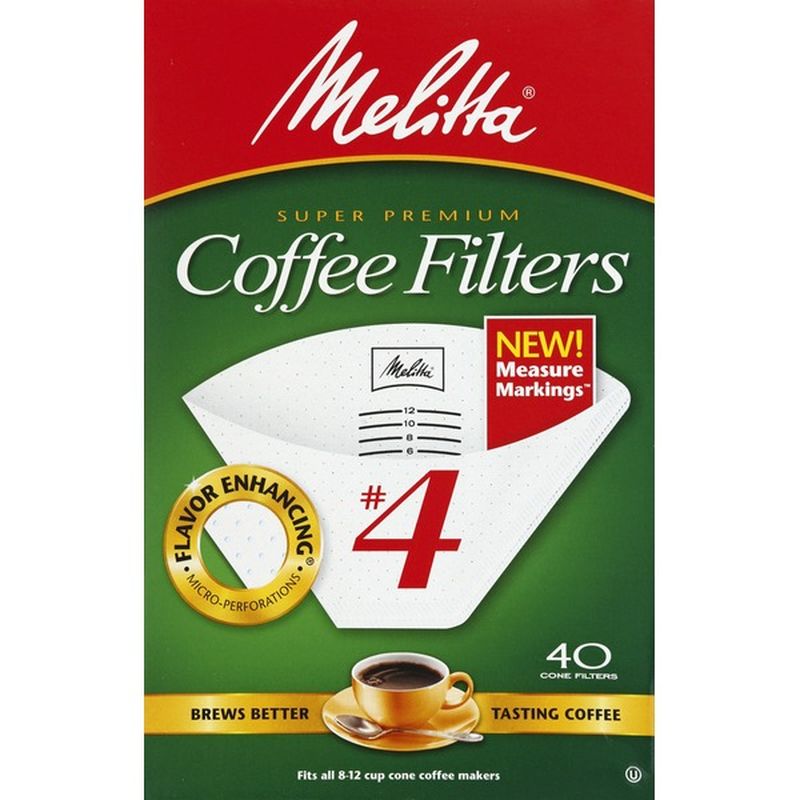 Melitta Coffee Filters, Super Premium, No. 4 (40 each) Instacart