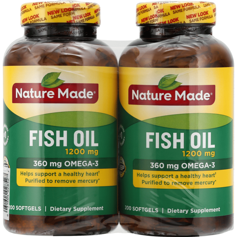 Nature Made Fish Oil 1200mg Softgels (100 ct) Instacart