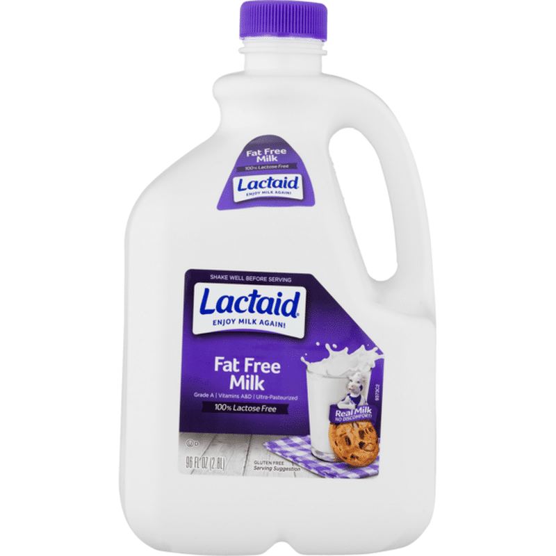 LACTAID Fat Free Milk (96 fl oz) Instacart