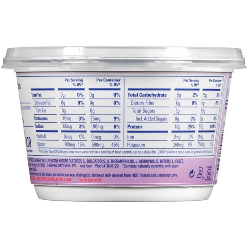 Fage Total Greek Strained Yogurt (17.6 oz) from ShopRite Instacart