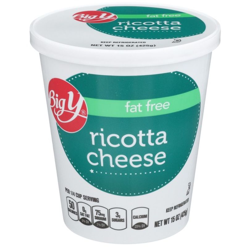 Big Y Ricotta Fat Free Cheese 15 Oz Instacart