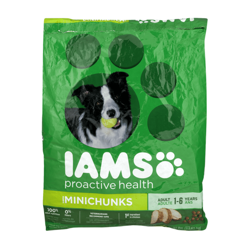 IAMS ProActive Health Minichunks Adult Super Premium Dog Food (30 lb ...