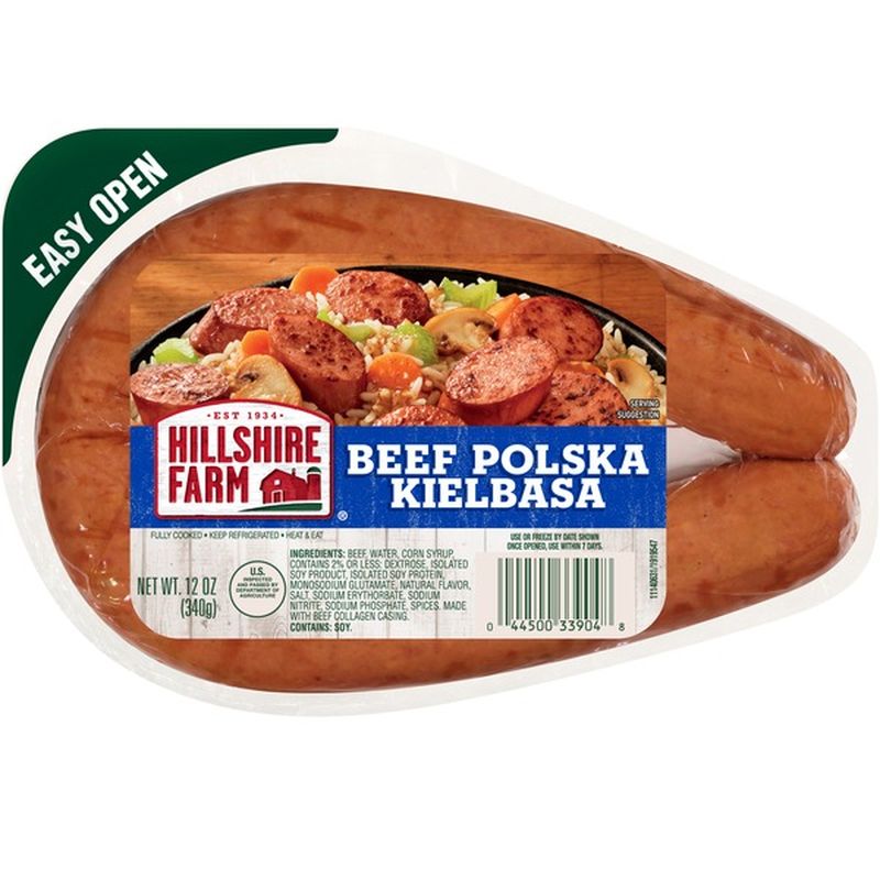 Hillshire Farm Beef Polska Kielbasa Smoked Sausage (12 oz) Instacart