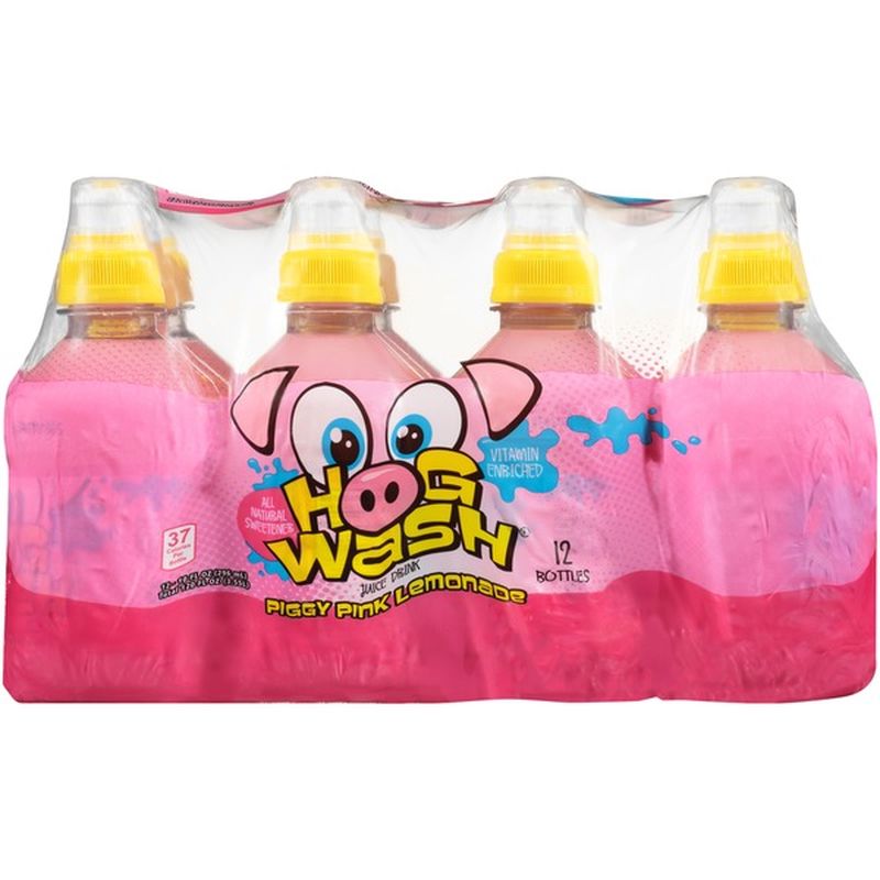 Hog Wash Piggy Pink Lemonade Juice Drink (10 fl oz) - Instacart