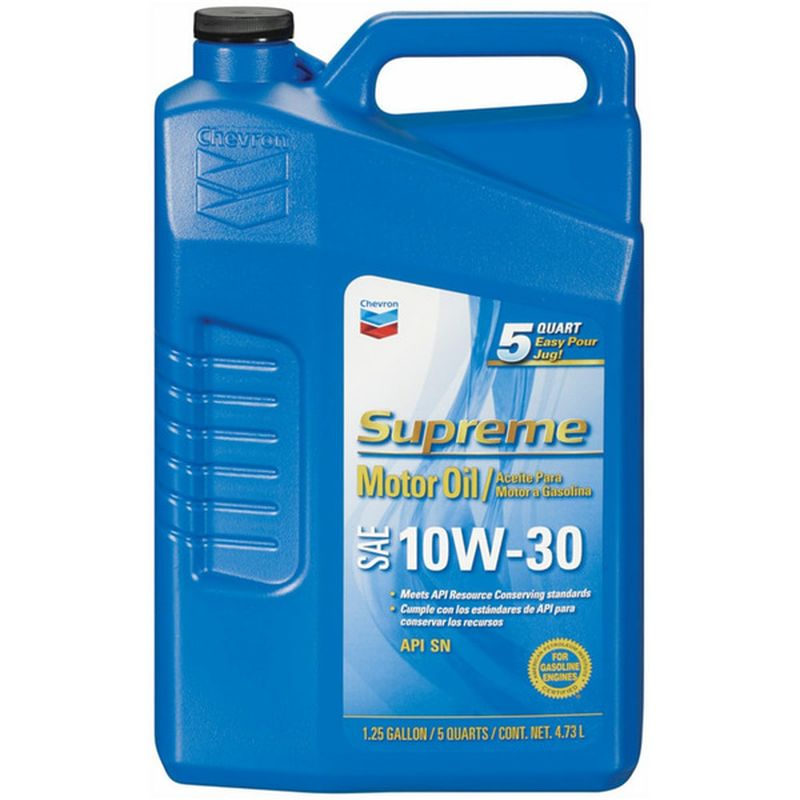 Chevron Supreme 10W-30 SAE Motor Oil
