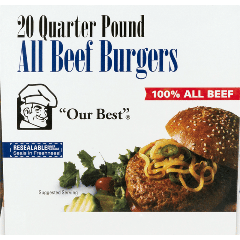 Our Best All Beef Burgers (80 oz) from Stop & Shop Instacart