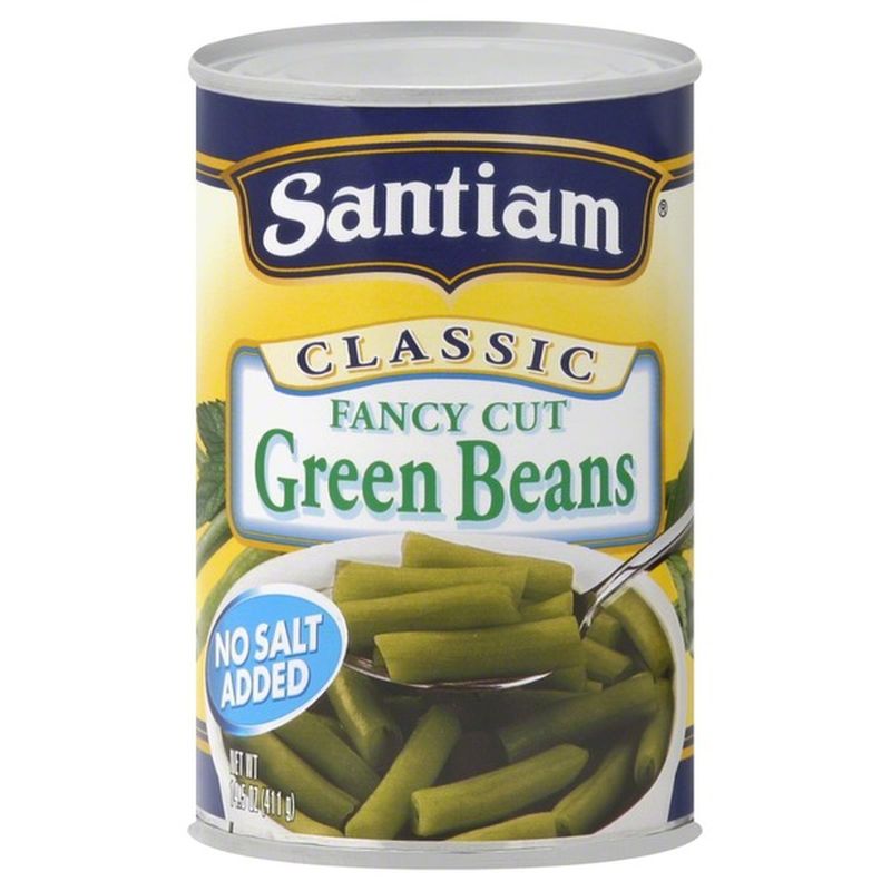 Santiam Premium Quality Cut No Salt Added Green Beans (14.5 oz) Instacart