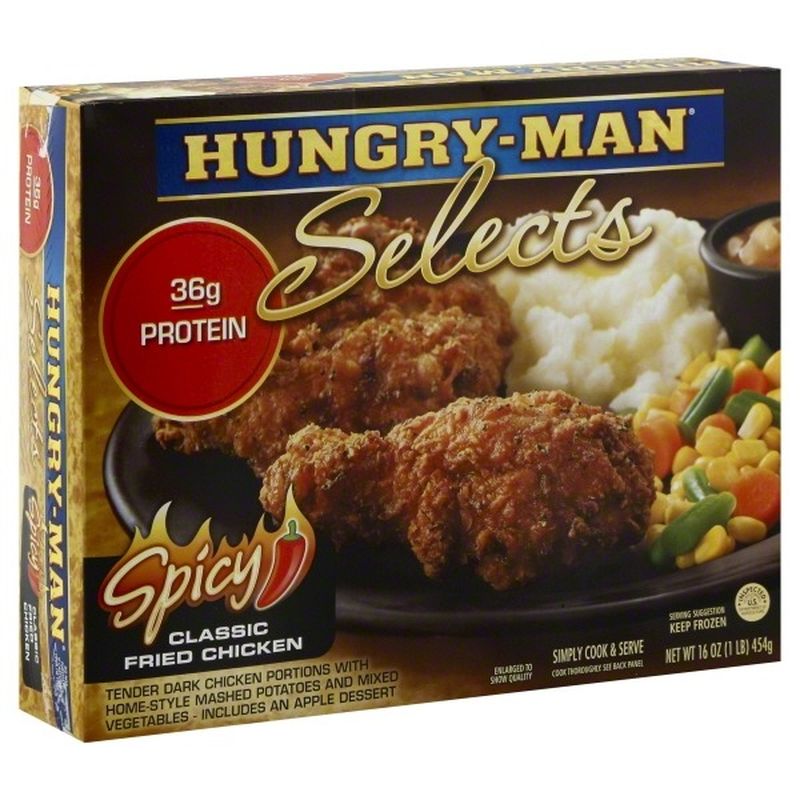 Hungry-Man Selects Meal Classic Fried Chicken Spicy (16 oz) - Instacart