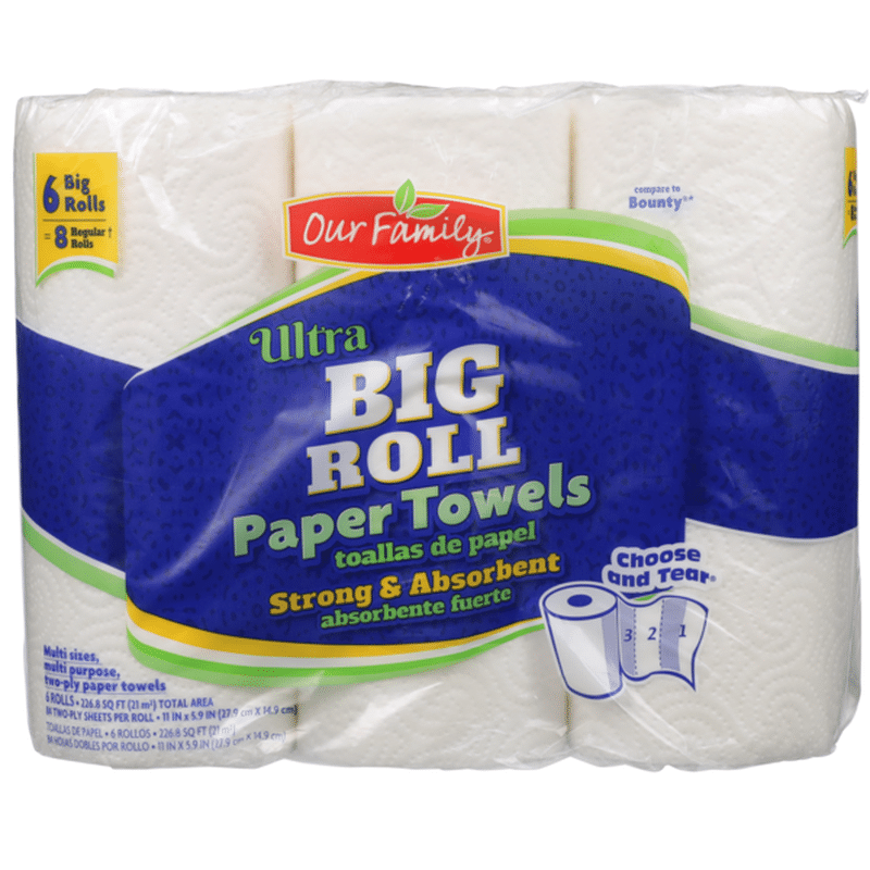 Our Family Ultra Big Roll Paper Towels (each) Instacart