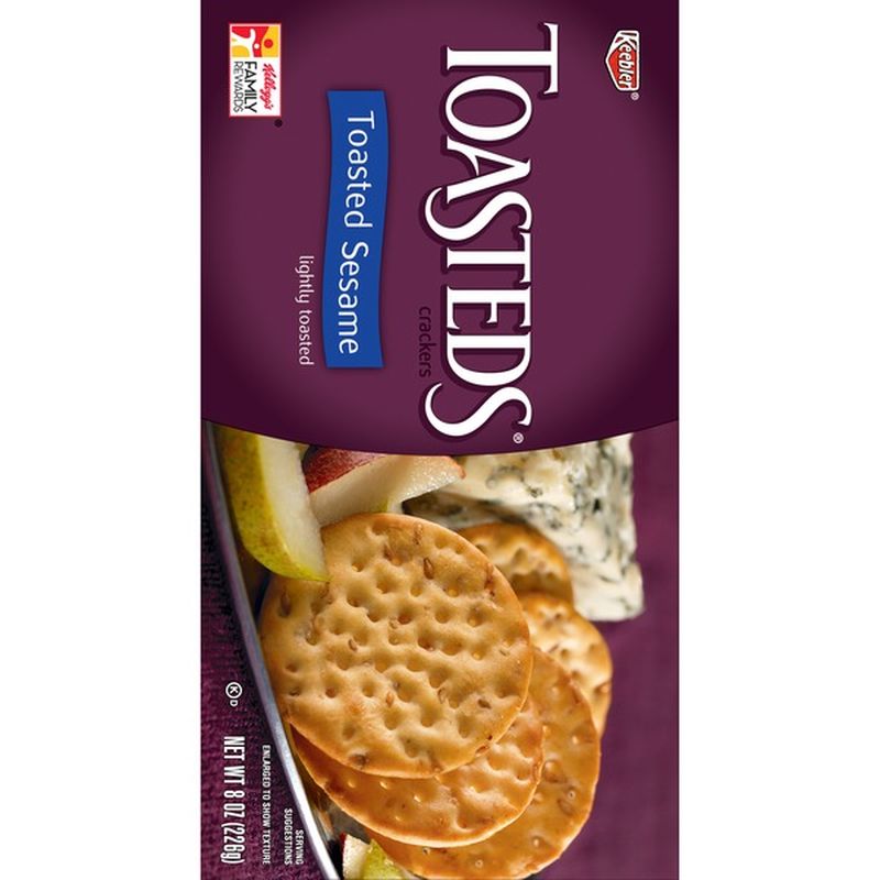 Keebler Toasteds Toasted Sesame Crackers (8 oz) - Instacart