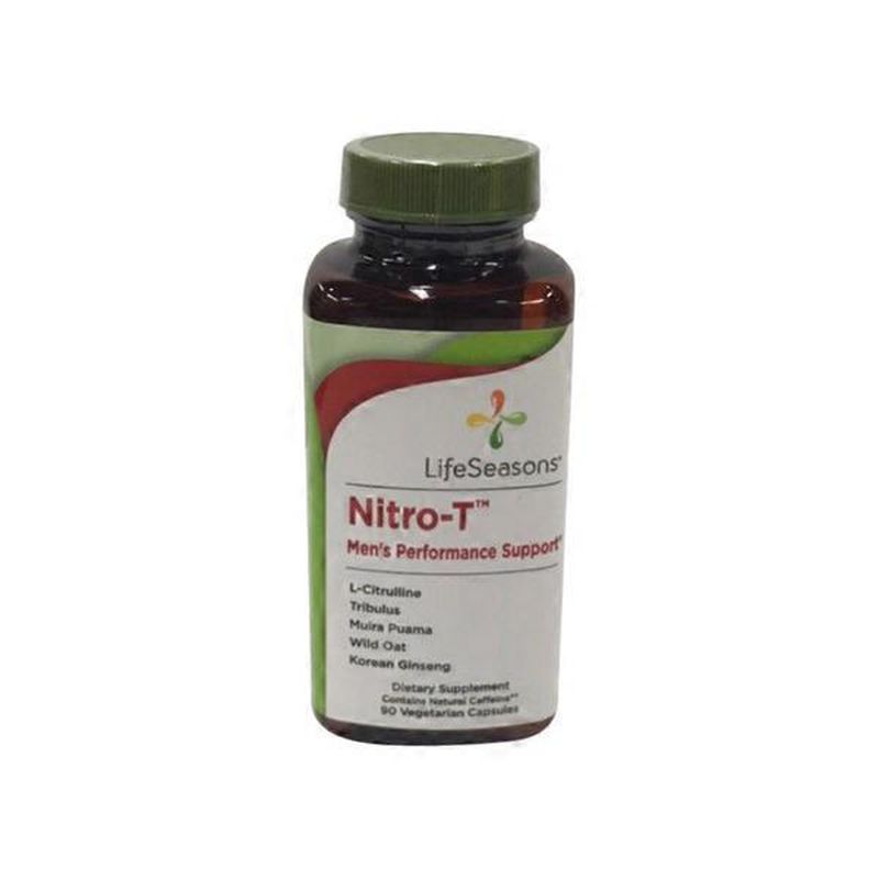 lifeseasons nitro t men s performance support dietary supplement vegetarian capsules 90 ct instacart instacart