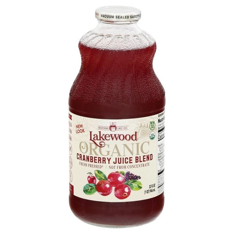 Lakewood Juice Blend, Organic, Cranberry (32 oz) Instacart