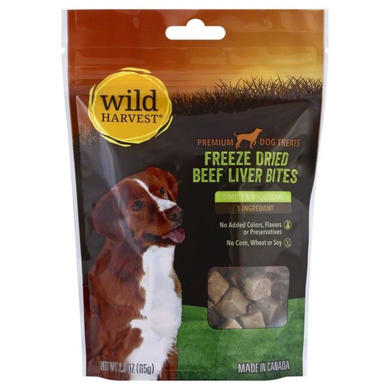 Wild Harvest Dog Treats, Premium, Freeze Dried Beef Liver Bites (2.3 oz