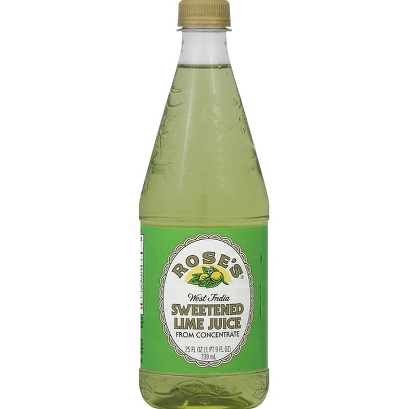 Rose's Sweetened Lime Juice (25 fl oz) - Instacart