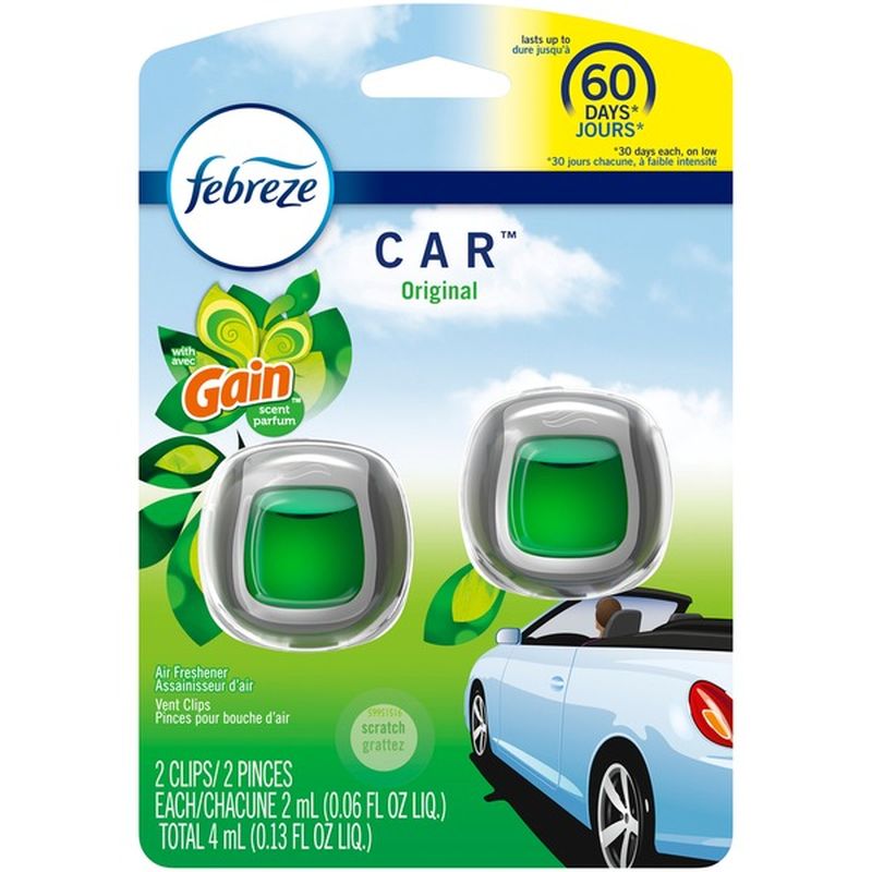 Febreze OdorEliminating Freshener Vent Clip Gain Original (0.13 oz