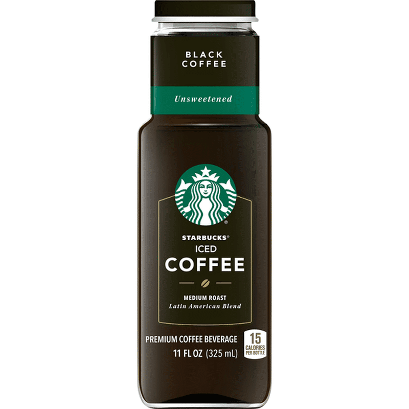 Starbucks Iced Coffee Unsweetened Black Coffee (11 fl oz) Instacart