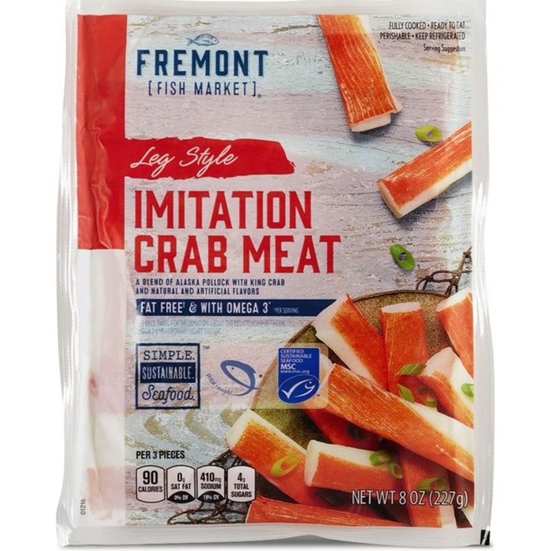 Fremont Fish Market Leg Style Imitation Crab Meat (8 oz) - Instacart