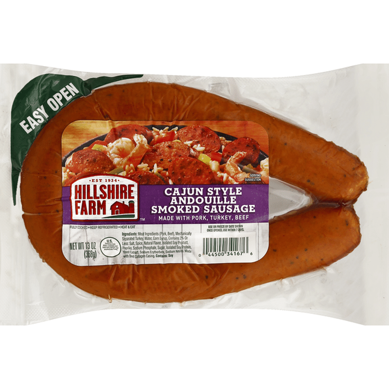 Hillshire Farm Cajun Style Andouille Smoked Sausage Rope 13 Oz