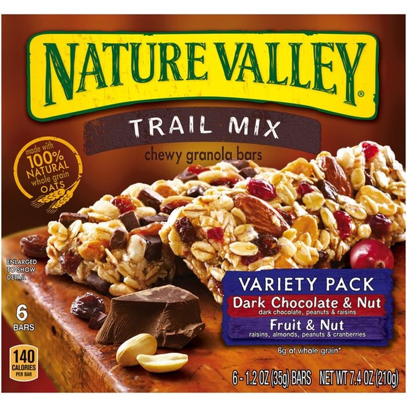 Nature Valley Trail Mix Dark Chocolate & Nut/Fruit & Nut Variety Pack