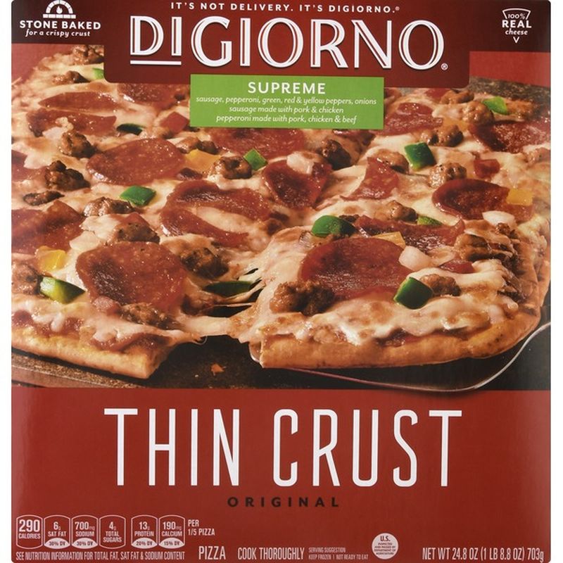 Digiorno Original Thin Crust Supreme Frozen Pizza 2482 Oz From Smart And Final Instacart