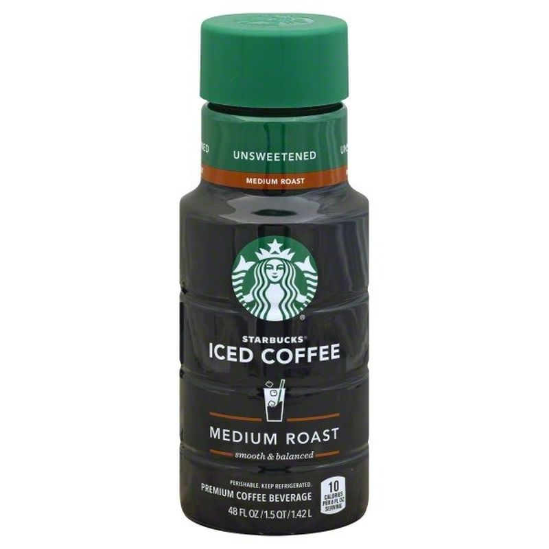 Starbucks Iced Coffee Unsweetened Premium Coffee Beverage ...