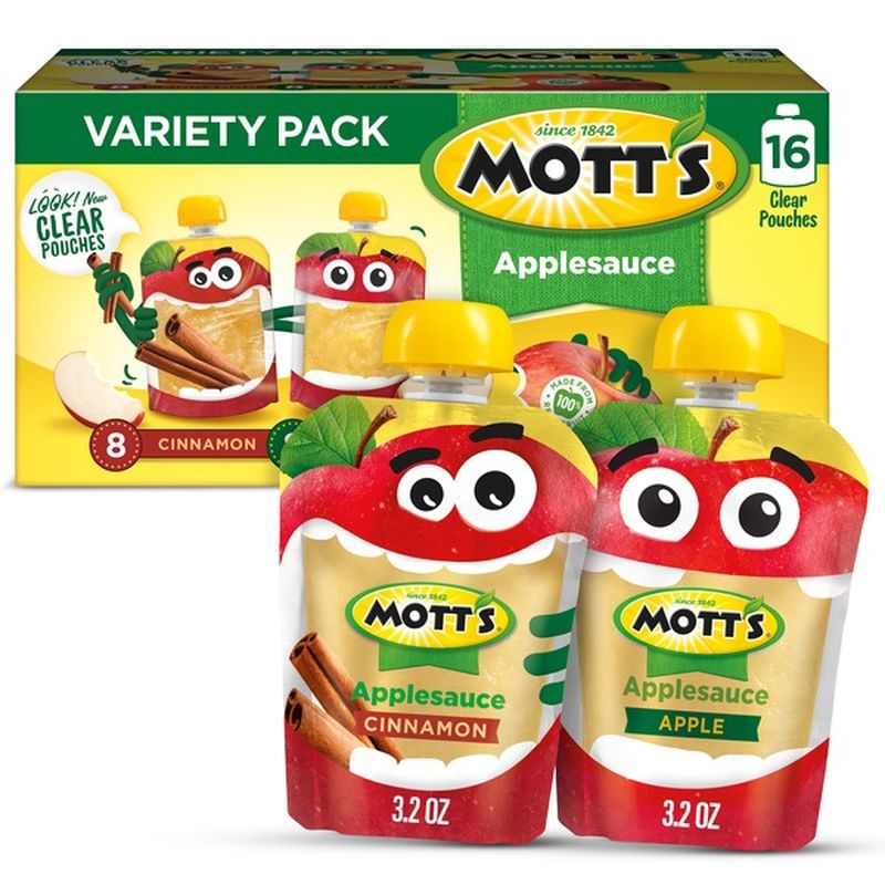 Mott's Apple & Cinnamon Applesauce Variety Pack (3.2 oz) Instacart