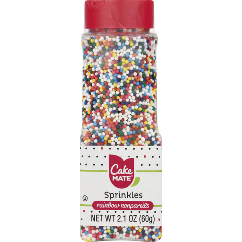 Cake Mate Sprinkles, Rainbow Nonpareils (2.1 oz) from Lunardi’s Markets