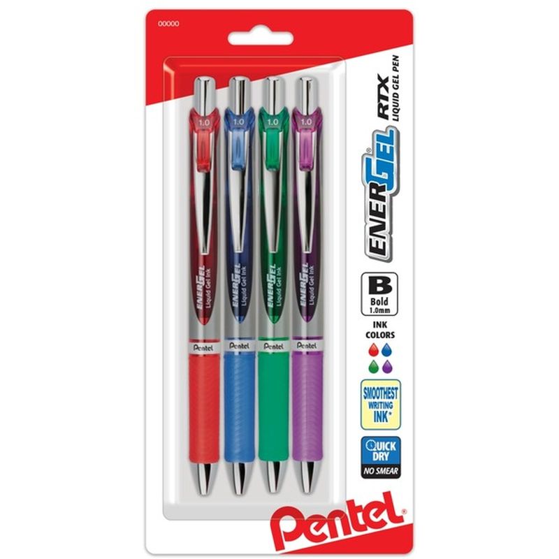 Pentel EnerGel RTX Bold Point Liquid Gel Pens
