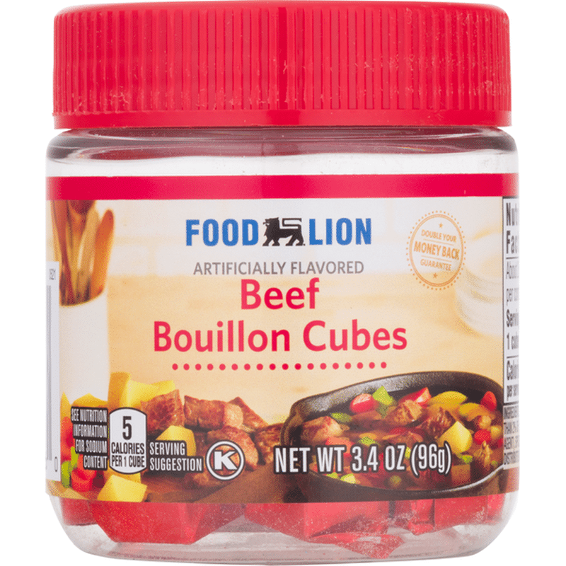 Food Lion Bouillon Cubes, Beef (3.4 oz) - Instacart