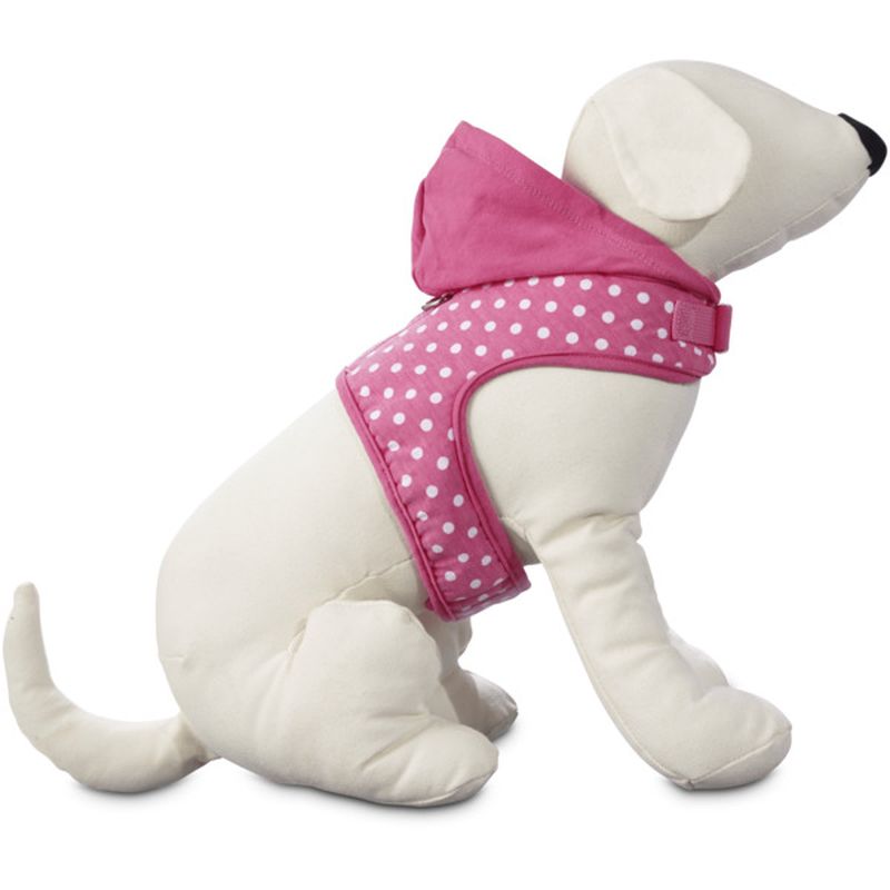 Bond & Co. Small Pink Polka Dot Hoodie Wrap Harness