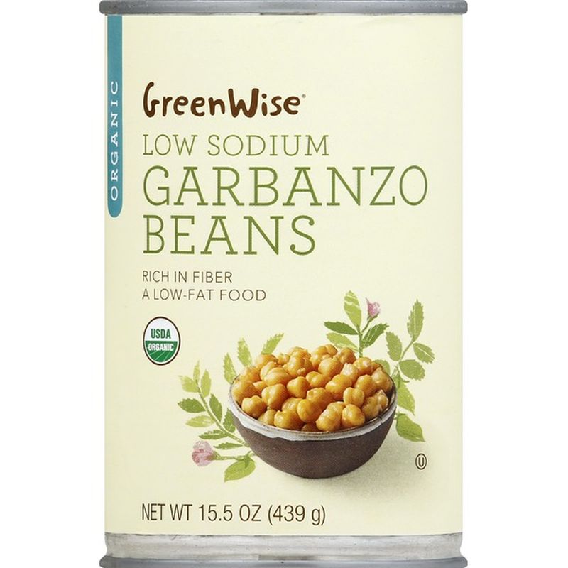 Greenwise Organic Low Sodium Garbanzo Beans 15 5 Oz Instacart