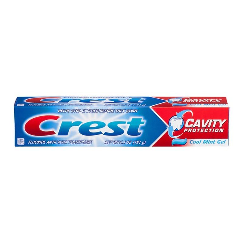 Crest Toothpaste Cavity Protection Cool Mint Gel (6.4 oz) - Instacart